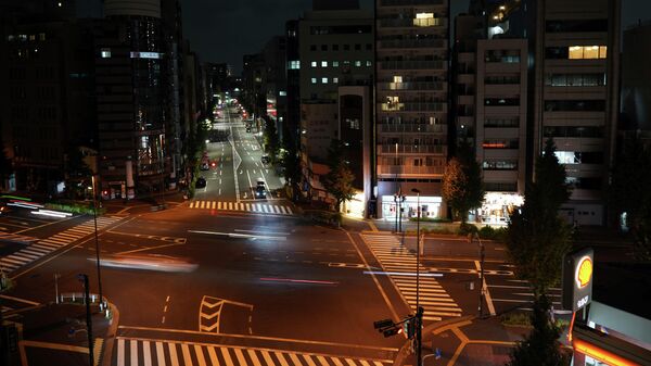 Вид улицы в Токио