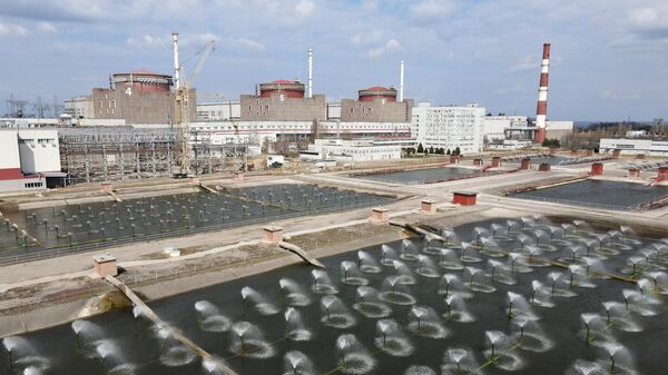 Охладительные бассейновые установки на Запорожской АЭС в Энергодаре
