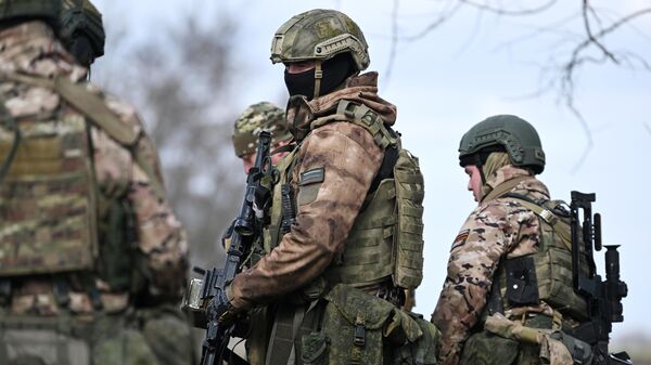 Российские военные в зоне проведения спецоперации