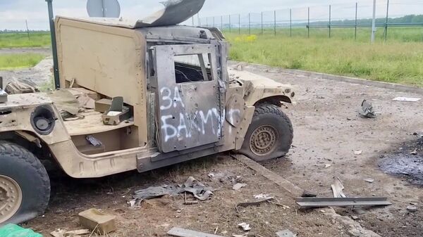 Поврежденная техника на месте ликвидации украинской ДРГ в Белгородской области