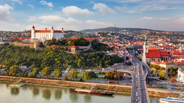 Вид на Братиславу, Словакия