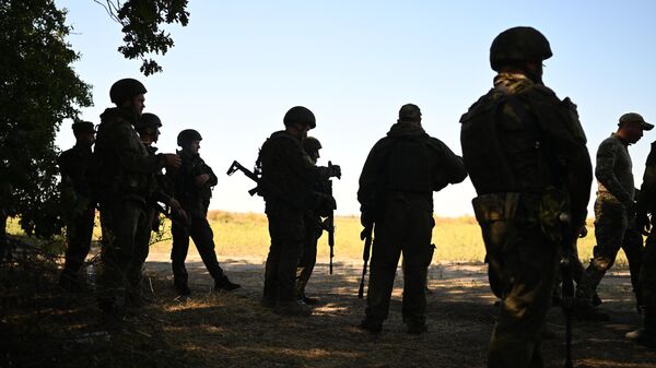Российские военнослужащие в зоне проведения спецоперации