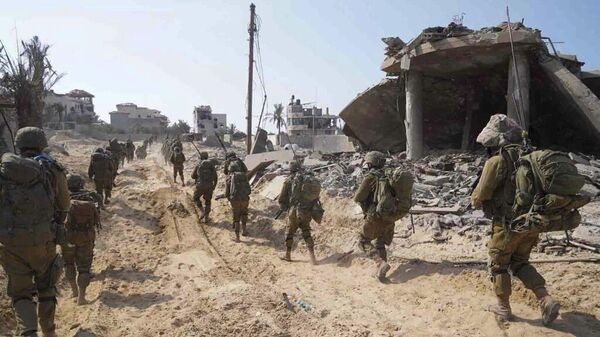 Израильские военные на территории сектора Газа. Архивное фото