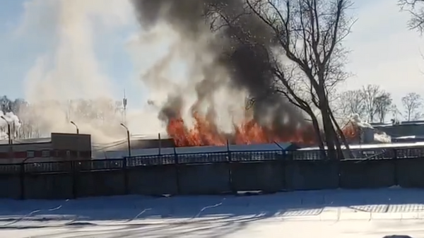 Пожар на мебельном складе в Саранске. 18 января 2024