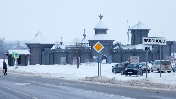 Храм на въезде в село Яблоново Белгородской области