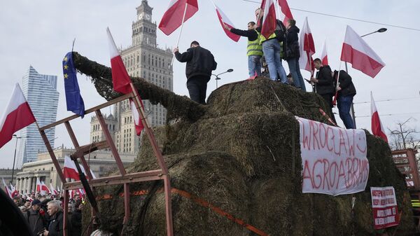 Акция протеста польских фермеров в Варшаве. Архивное фото