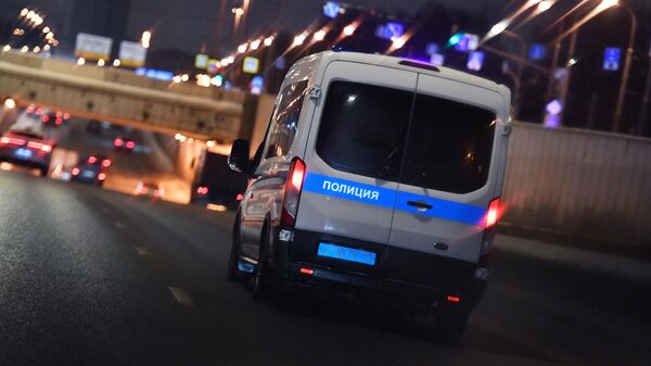 Автомобиль полиции на улице Москвы. Архивное фото