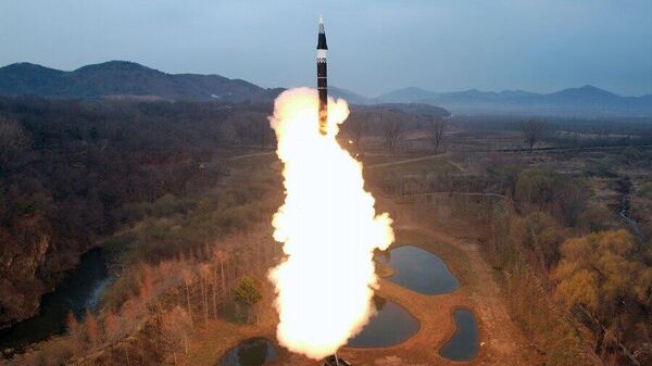 Пуск новой северокорейской баллистической ракеты