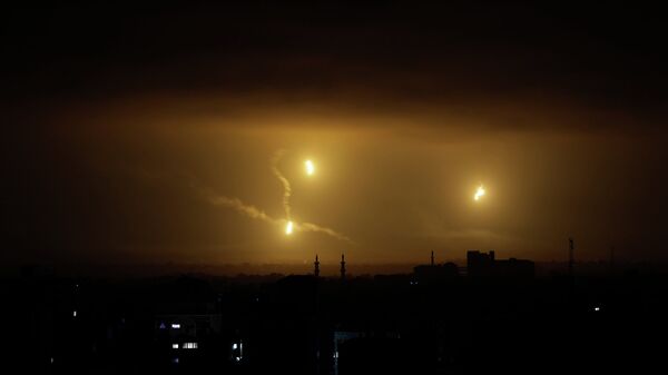 Ракеты в небе над сектором Газа