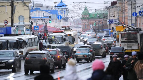 Одна из улиц города Томск