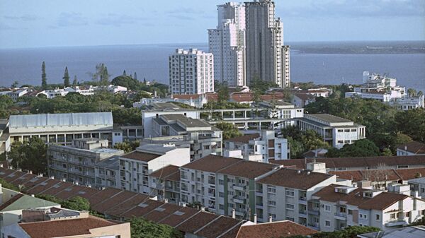 Вид на город Мапуту - столицу Народной Республики Мозамбик