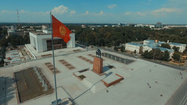 Вид на центр Бишкека. Архивное фото