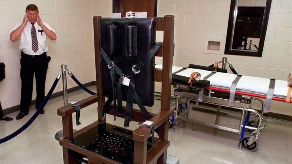 Электрический стул в тюрьме Riverbend Maximum Security Institution в Нэшвилле, штат Теннесси, США