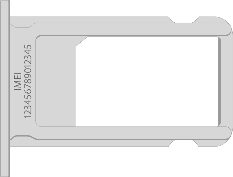 En el iPhone 6s y posteriores, busca el número de serie en Configuración y el IMEI/MEID en la bandeja SIM.