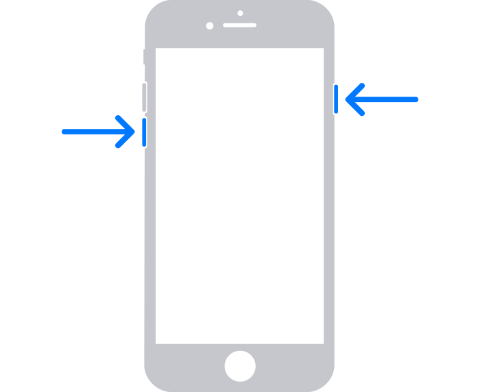 iPhone so zobrazenými tlačidlami na stlačenie