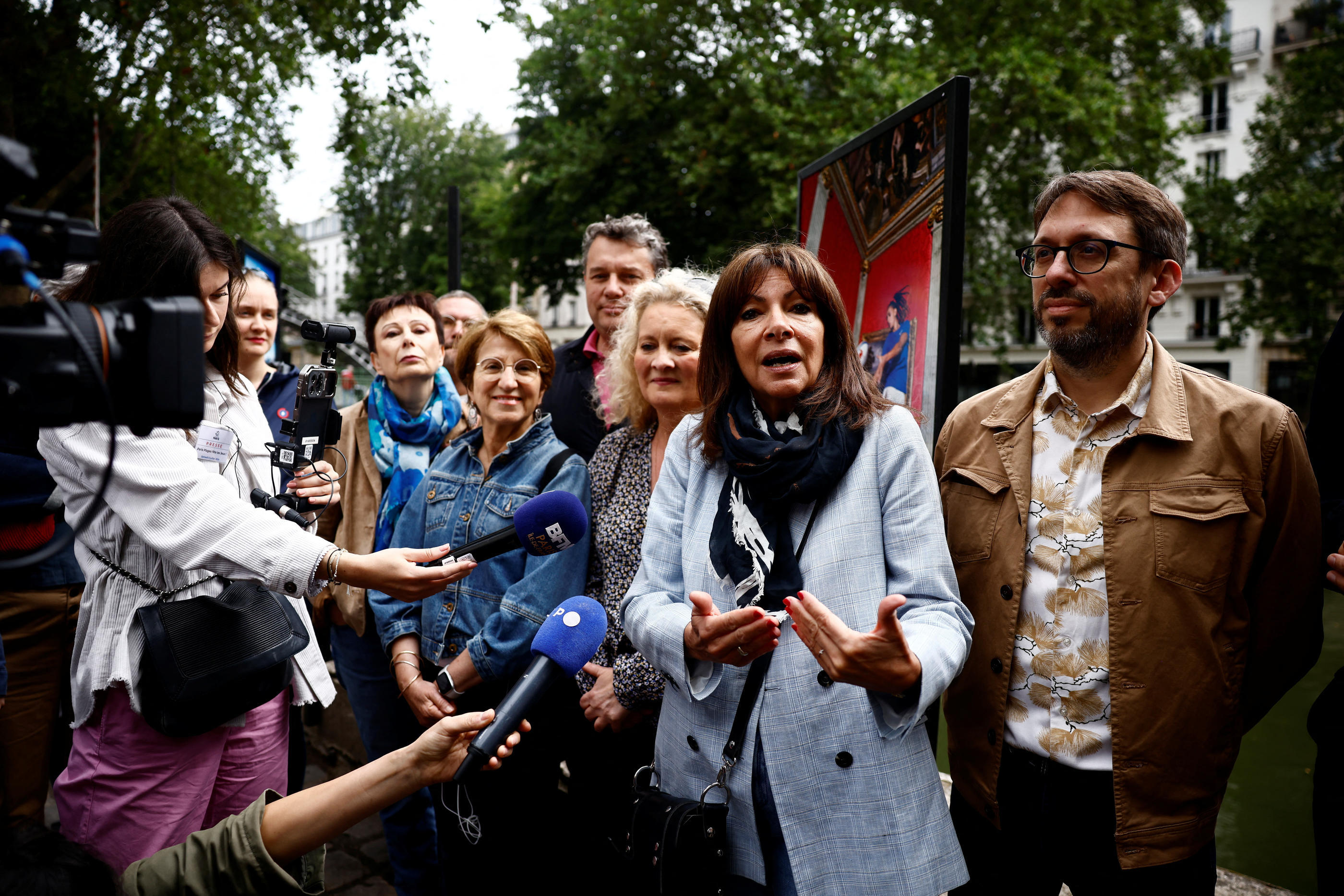 Paris, le 6 juillet. Les bons résultats de la Nupes aux élections législatives aiguisent les appétits alors qu’Anne Hidalgo n’a pas encore annoncé son choix de briguer un troisième mandat à Paris. Reuters/Yara Nardi