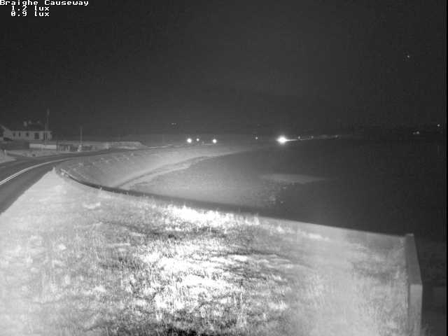 Live image taken from camera overlooking braighe beach