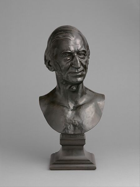 Ralph Waldo Emerson, Daniel Chester French (American, Exeter, New Hampshire 1850–1931 Stockbridge, Massachusetts), Bronze, American 