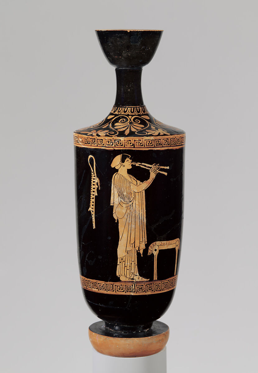 Terracotta lekythos (oil flask)