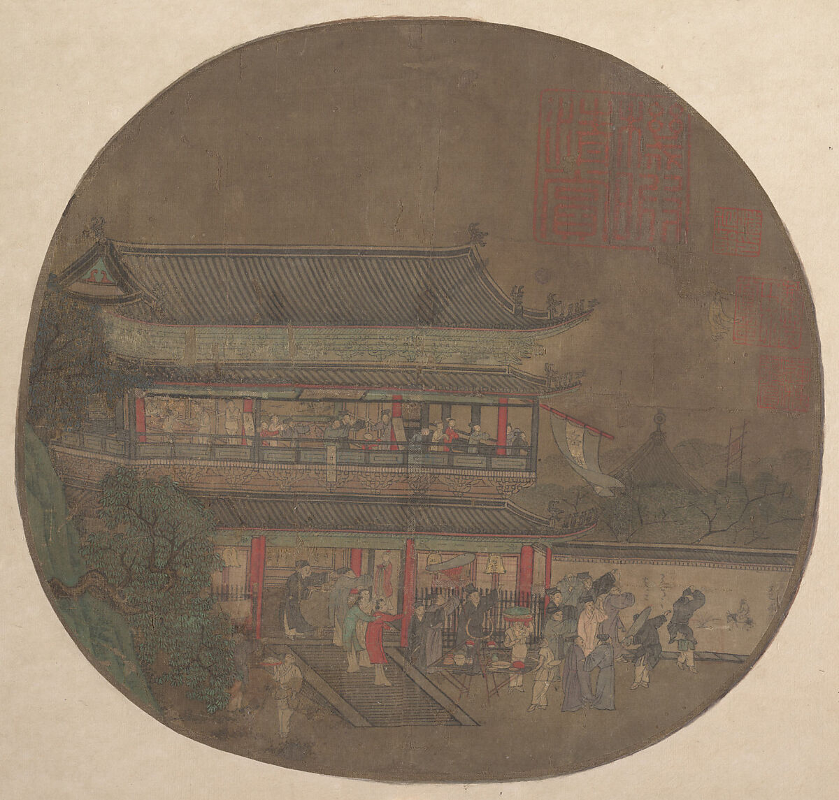 The Immortal Lü Dongbin Appearing over the Yueyang Pavilion
