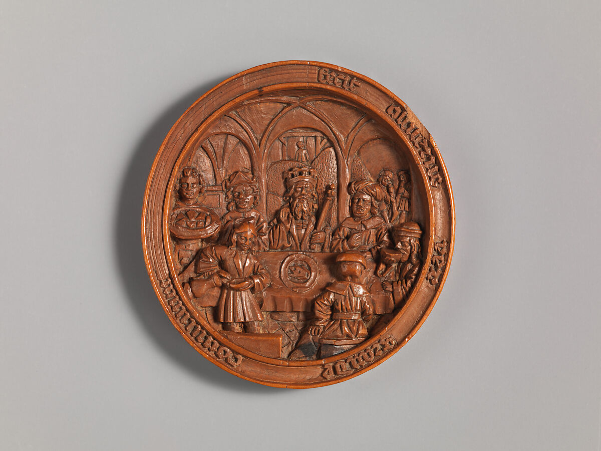 Medallion with the Feast of Ahasuerus