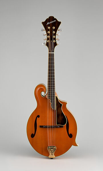 Mandolin, John Monteleone (American, Islip, New York born 1947), Bavarian spruce, red maple, Italian-American 