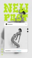 Neon Cool New Post Instagram Story Template