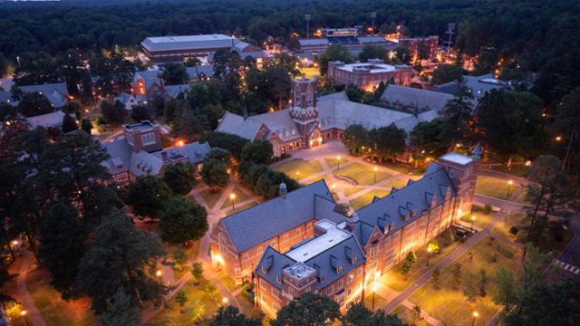 Aerial view of the Stern Quadrangle