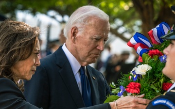 11 SEP 24 | 9/11 Memorial Wreath Laying with POTUS, VPOTUS, SECDEF and CJCS