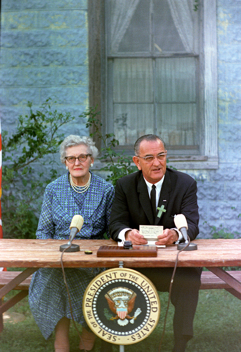 LBJ signs education bill