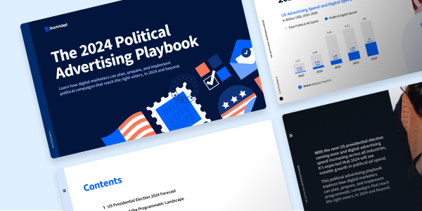 Cover design for a guide to digital political advertising
