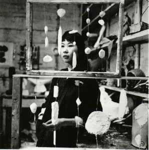 Kim Lim in her studio, 1959