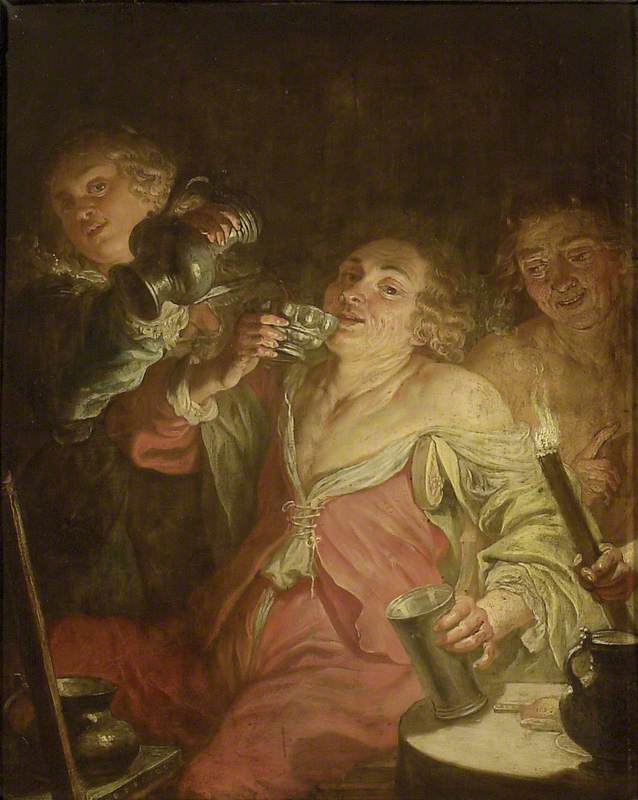 A Man drinking: 'Gluttony'