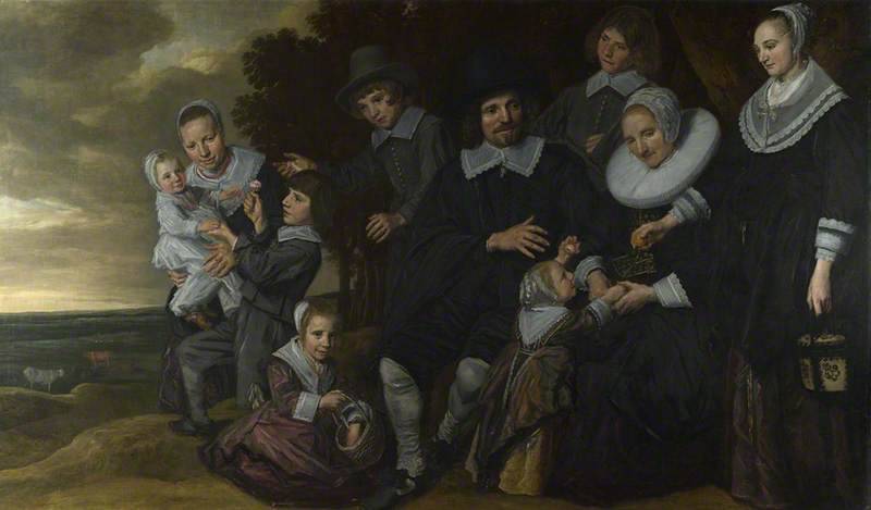 A Family Group in a Landscape