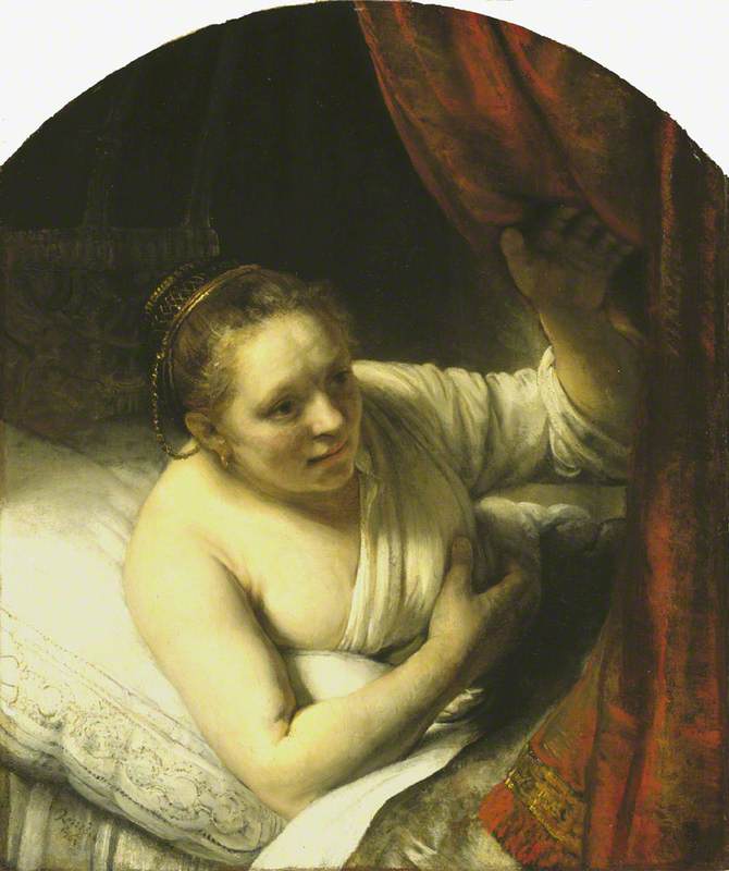 A Woman in Bed (Sarah Awaiting Tobias)