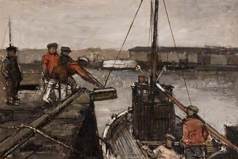 Fishermen and Boat, Arbroath