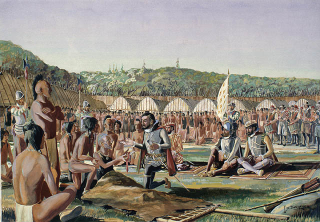 Jacques Cartier at Hochelaga