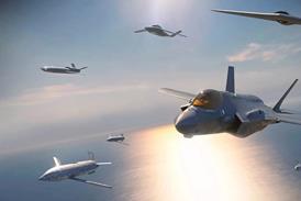 Lockheed Martin CCA rendering with F-35 collaborative combat aircraft