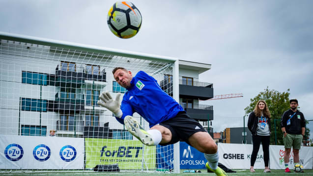 Keeper Andreas Lehmann in Aktion.