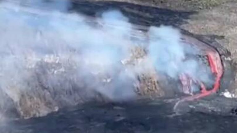 The lava was traveling through a channel more than 50 meters (164 feet) wide.