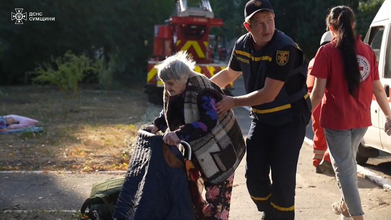 Elderly care home hit by Russian strike