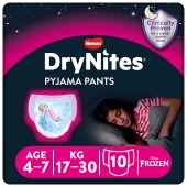 Huggies DryNites Pyjama Pants Girl 4-7yrs