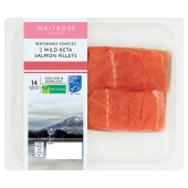 Waitrose 2 MSC Wild Keta Salmon Fillets