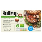 PlantLiving: Frozen Mushroom & Chestnut Burgers