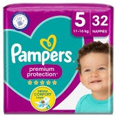 Pampers Premium Protection Nappies Size 5