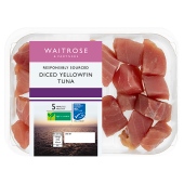 Waitrose Diced Msc Yellowfin Tuna