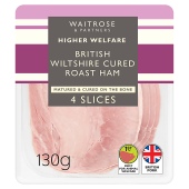Waitrose British Wiltshire Cured Ham 4 Slices