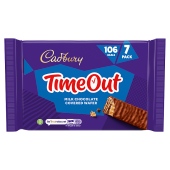 Cadbury Timeout Wafer Milk Chocolate Bar Multipack 7 Pack