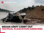 Army's Black Charger Brigade carry out Tactical Floatation Exercises:Image