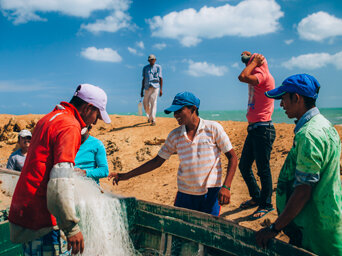 Pescadores en Colombia